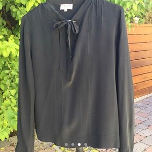 100% silk black Madras blouse